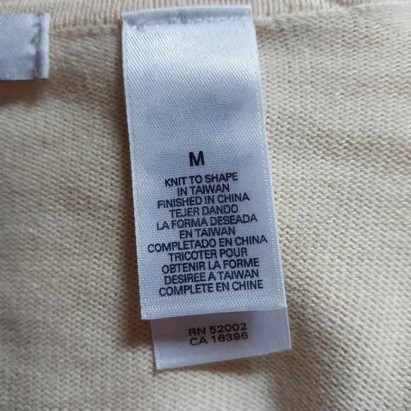 Liz & Co. Women's Size Medium Yellow Embellished Long Sleeve Cardigan - Picture 10 of 11